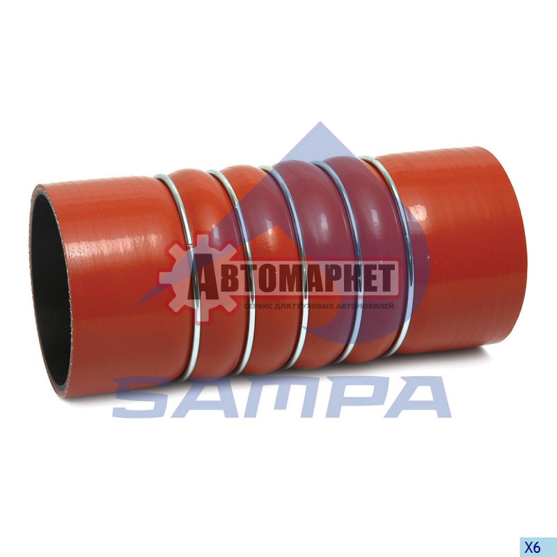 Патрубок интеркулера D=83 L=204 MB Actros/Axor