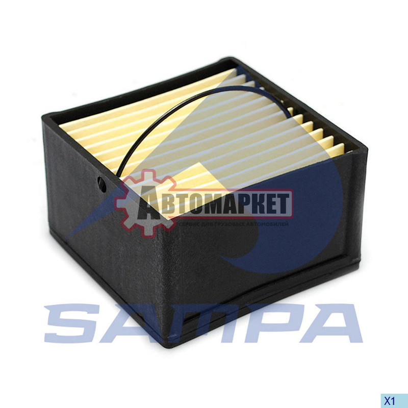 Фильтр топл сепаратор квадр. 88.5x88.5x54.6 SEPAR \MAN TGS/TGX