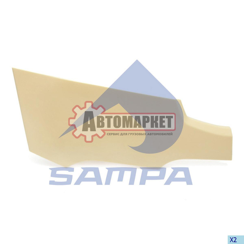 Панель облицовки бампера правая Scania