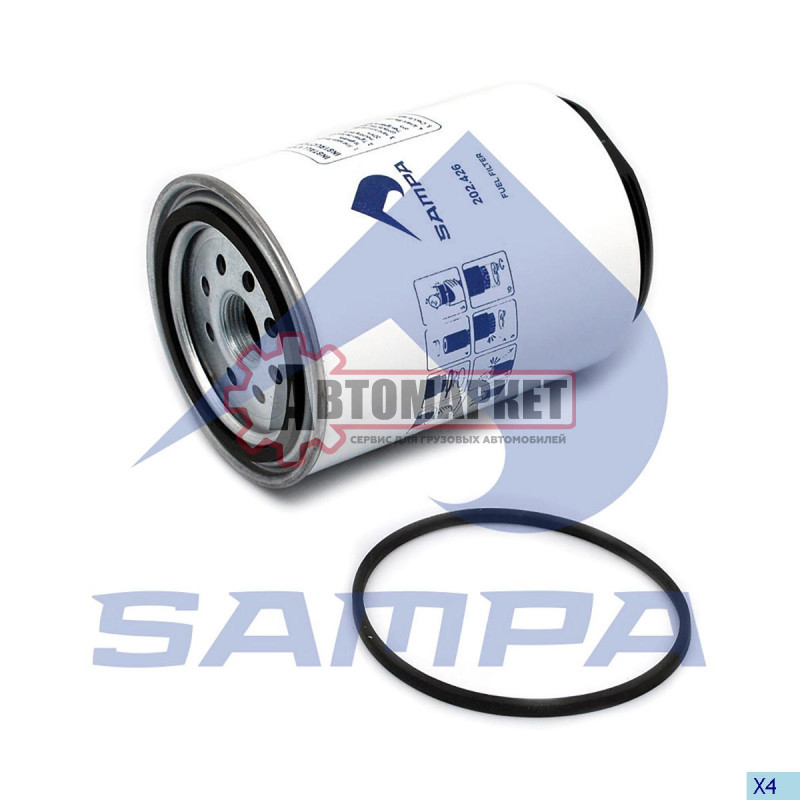 Фильтр топливный сепаратор(подогрев отдельно) \Scania 94/114/124/144.Volvo FH.DA