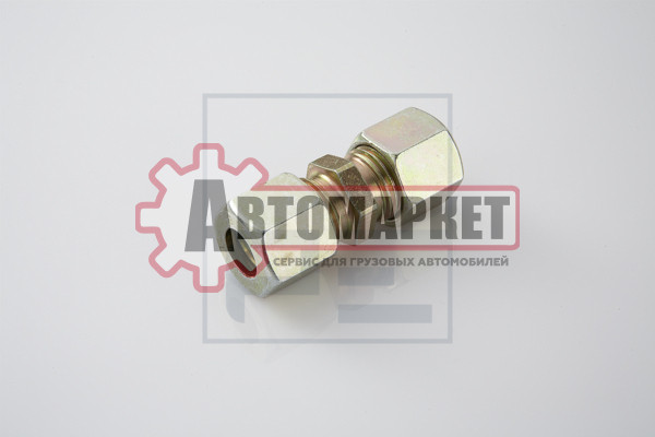 Фитинг прямой с двусторонней внутр. резьбой d12, L=43 (металл)