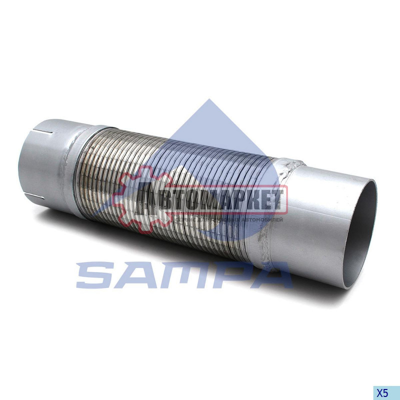 Гофра глушителя D=110mm/L=400mm с фланцами MAN 4-Series TGA 2000-2008,TGS 2007->